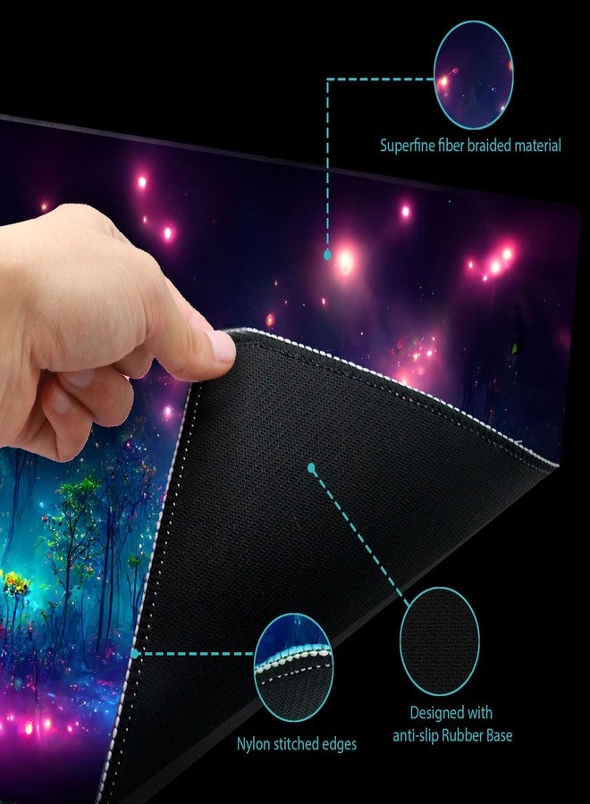 Extalas MTG Playmat TCG Playmat -Includes Storage Tube and 7 Dice-Experience Top-Tier Quality and Edge-Locking Waterproof and Non-Slip Mat! (playmat Without Zones, 1-Pretty Purple Fluorescence) - Image 4